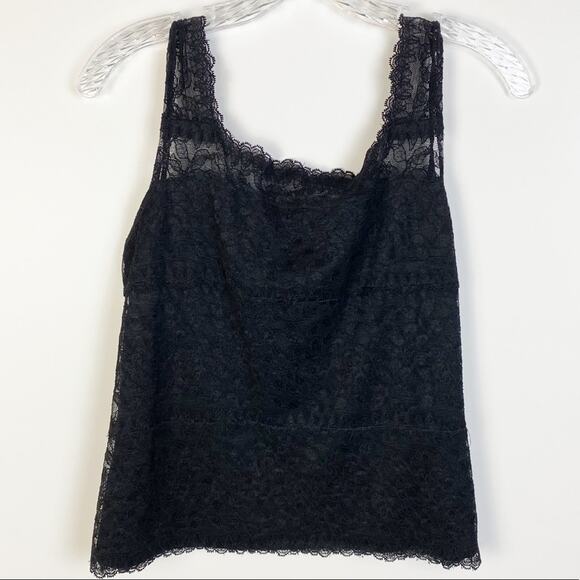 GARFIELD & MARKS BLACK LACE CAMISOLE TOP SIZE SMALL - Picture 3 of 10